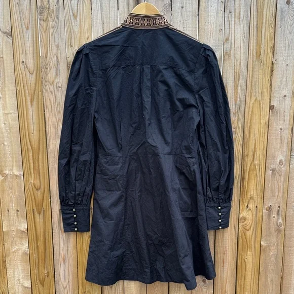 Karen Millen poplin tape embroidery woven dress - Picture 6 of 11